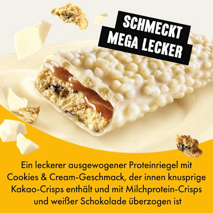 Proteïnereep, smaak White Cookies &amp; Cream, 40 g