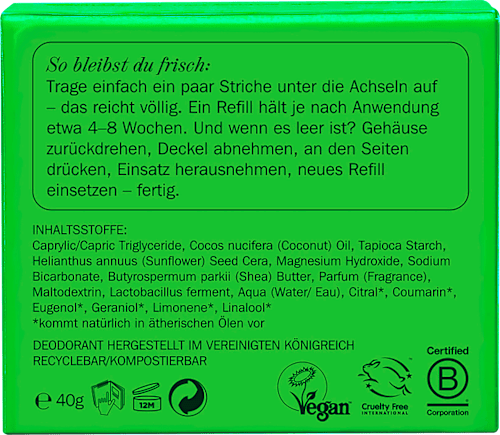 Deostick Tropic Tonic Nachfüllpack, 40 g