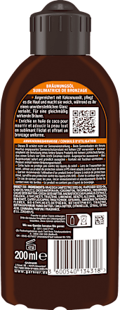 Bruiningsolie ideaal brons met kokosolie, 200 ml