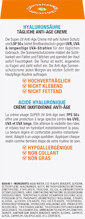 Sonnencreme Gesicht super UV Anti-Age, LSF 50+, 50 ml