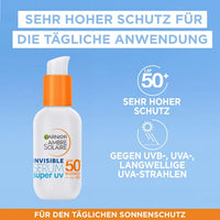 Sonnenfluid Gesicht super UV invisible Serum, LSF 50+, 30 ml Garnier Ambre Solaire