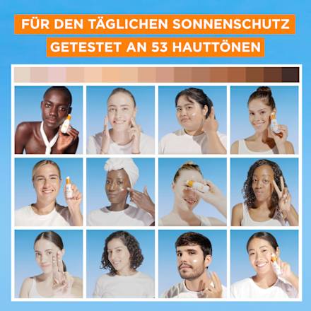 Sonnenfluid Gesicht super UV invisible Serum, LSF 50+, 30 ml Garnier Ambre Solaire