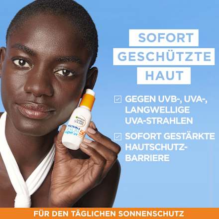 Sonnenfluid Gesicht super UV invisible Serum, LSF 50+, 30 ml Garnier Ambre Solaire