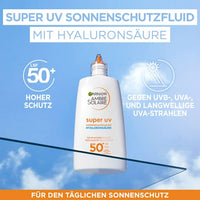 Sonnenfluid Gesicht super UV mit Hyaluronsäure, LSF 50+, 40 ml