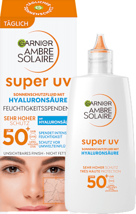 Sonnenfluid Gesicht super UV mit Hyaluronsäure, LSF 50+, 40 ml
