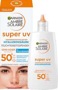 Sonnenfluid Gesicht super UV mit Hyaluronsäure, LSF 50+, 40 ml
