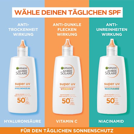 Sonnenfluid Gesicht super UV mit Vitamin C, LSF 50+, 40 ml