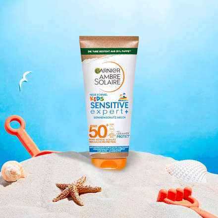 Sonnenmilch Kids sensitiv expert+, LSF 50+, 175 ml Garnier Ambre Solaire