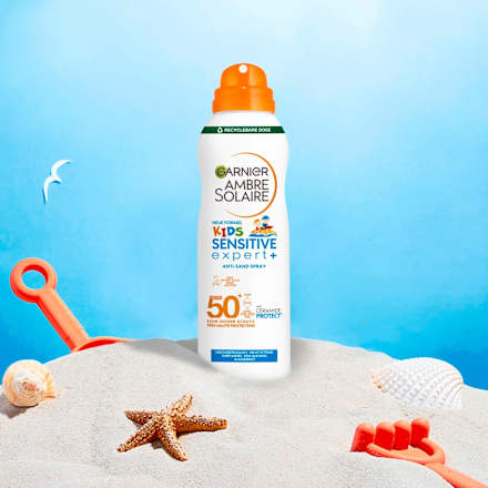 Zonnespray aerosol kids sensitive expert+, anti-zand SPF 50+, 150 ml