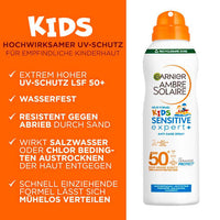 Zonnespray aerosol kids sensitive expert+, anti-zand SPF 50+, 150 ml
