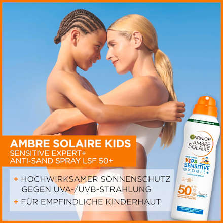 Zonnespray aerosol kids sensitive expert+, anti-zand SPF 50+, 150 ml
