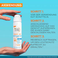 Zonnespray voor over make-up super UV, SPF 50+, 75 ml