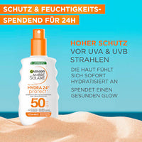 Sonnenspray HYDRA 24h protect, LSF 50, 150 ml Garnier Ambre Solaire
