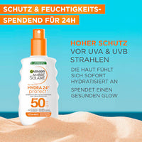 Sonnenspray HYDRA 24h protect, LSF 50, 150 ml Garnier Ambre Solaire