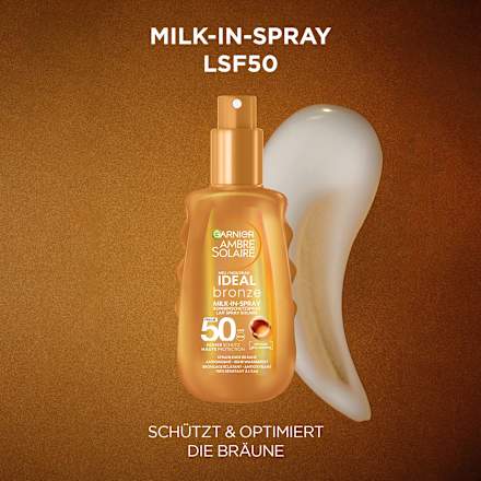 Zonnespray Ideal Bronze Milk-in Spray, SPF 50, 150 ml