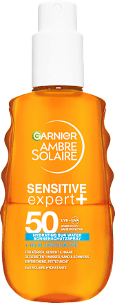 Sonnenspray sensitiv expert+ hydrating sun water, LFS 50, 150 ml