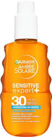Sonnenspray sensitive expert +, hydrating UV water, LSF 30, 150 ml