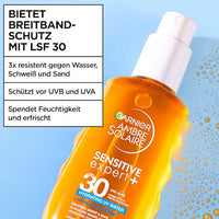 Sonnenspray sensitive expert +, hydrating UV water, LSF 30, 150 ml