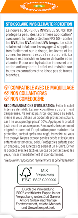 Sun Stick Gezicht &amp; Lippenverzorging Super UV met Sheaboter, SPF 50, 9 ml