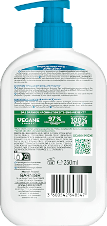 Reinigende hyaluronbarrièrebeschermende crème, 250 ml