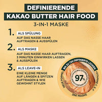Haarverzorging Cacaoboter Haarvoeding 3-in-1 Masker, 400 ml