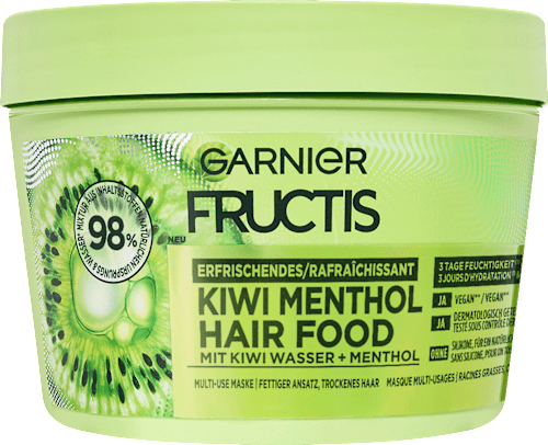 Haarkur Kiwi Menthol Hair Food 3in1 Maske, 400 ml