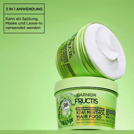 Haarkur Kiwi Menthol Hair Food 3in1 Maske, 400 ml