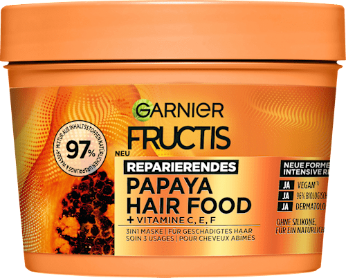 Papaya Hair Food 3-in-1 Masker, 400 ml