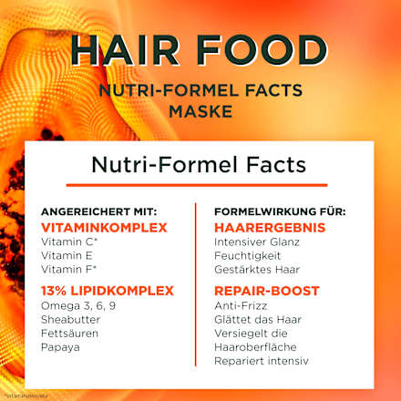 Papaya Hair Food 3-in-1 Masker, 400 ml