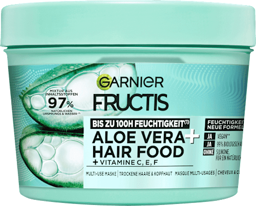 Haarmaske Aloe Vera Hair Food 3in1, trockenes Haar, 400 ml