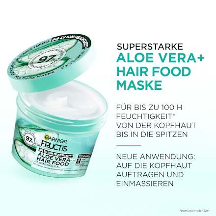 Haarmaske Aloe Vera Hair Food 3in1, trockenes Haar, 400 ml