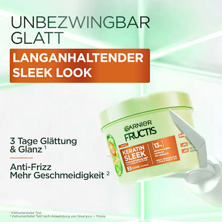 Haarmasker Keratin Sleek, anti-kroesbehandeling, 370 ml