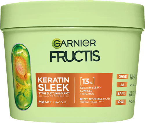 Haarmasker Keratin Sleek, anti-kroesbehandeling, 370 ml