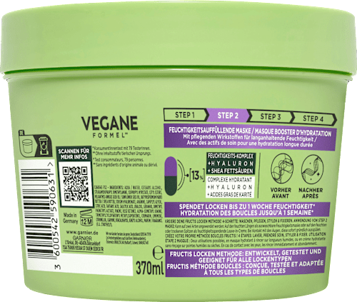 Haarmaske Locken Methode Feuchtigkeit, 370 ml