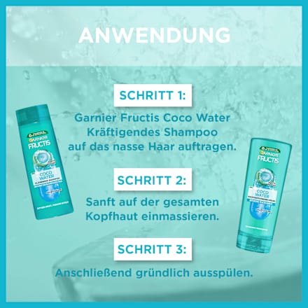 Shampoo Coco Water, vette wortels &amp; droge punten, 400 ml