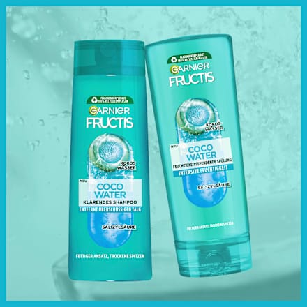 Shampoo Coco Water, vette wortels &amp; droge punten, 400 ml