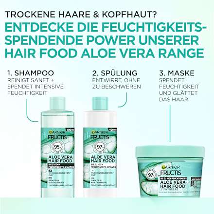 Shampoo Haarvoeding Aloë Vera, 400 ml