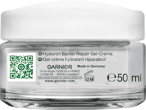Gezichtscrème Gel Hyaluron Barrière Herstellend, 50 ml