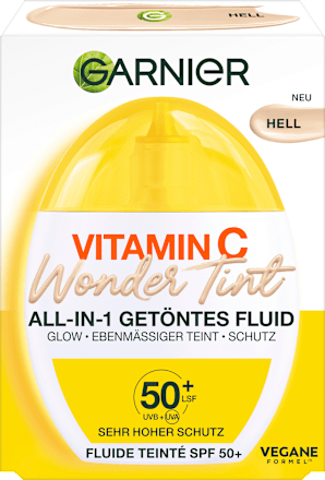Gesichtsfluid Vitamin C Wonder Tint UV LSF 50+, Hell, 40 ml