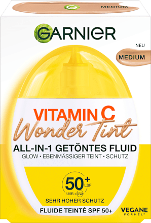 Gesichtsfluid Vitamin C Wonder Tint UV LSF 50+, Medium, 40 ml