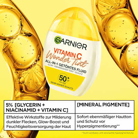 Gesichtsfluid Vitamin C Wonder Tint UV LSF 50+, Medium, 40 ml