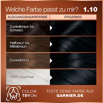 Haarfarbe 1.10 Mitternachtsschwarz, 1 St