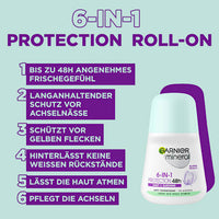 Antitranspirant deodorant roll-on Mineral Protection 5, 50 ml