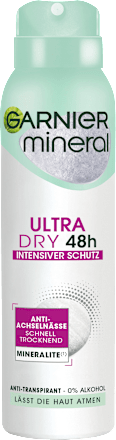 Antitranspirant Deospray Mineral Ultra Dry 48h, 150 ml GARNIER mineral
