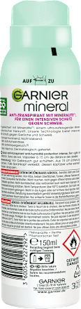 Antitranspirant Deospray Mineral Ultra Dry 48h, 150 ml GARNIER mineral
