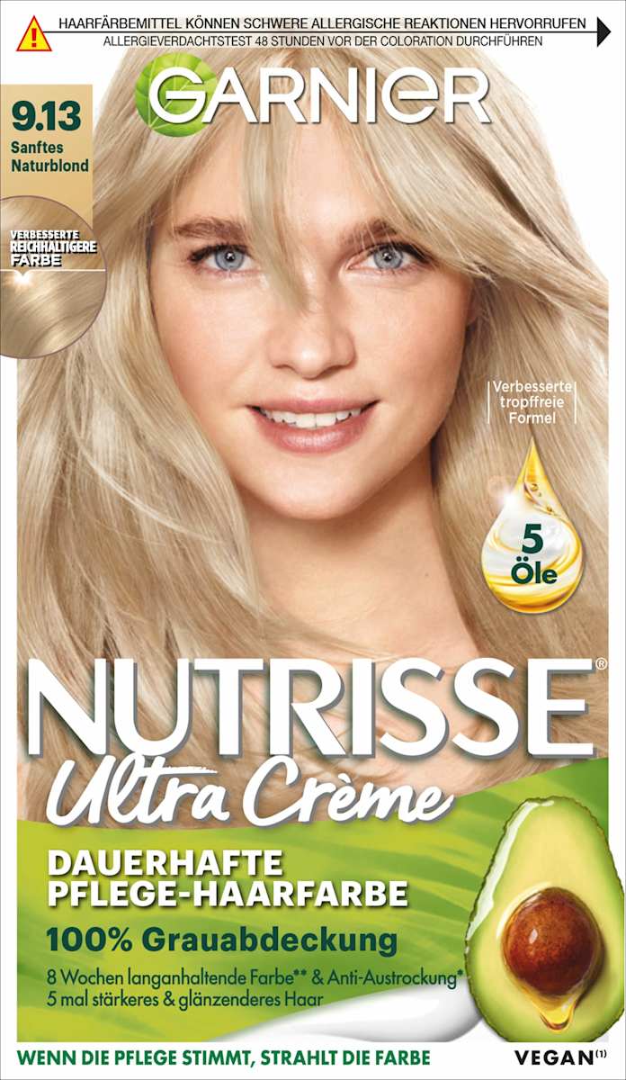 GARNIER NUTRISSE Haarfarbe 9.13 Sanftes Naturblond, 1 St
