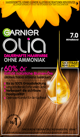 Haarkleur 7.0 Medium Blond, 1 stuk