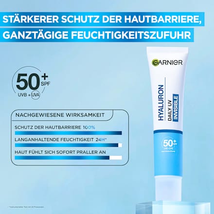 Fluid Hyaluron Barrier Protect Daily LSF 50+, 40 ml Garnier Skin Active
