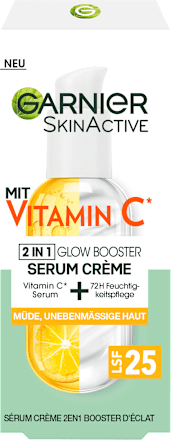 Gezichtsserum-crème 2-in-1 vitamine C, SPF 25, 50 ml