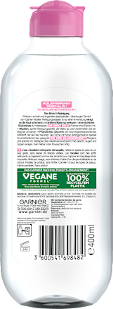 Micellair water voor de gevoelige huid Alles in 1, 400 ml